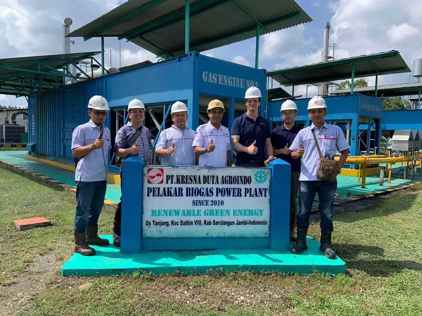 Enwise and partners at an Indonesian palm oil mill