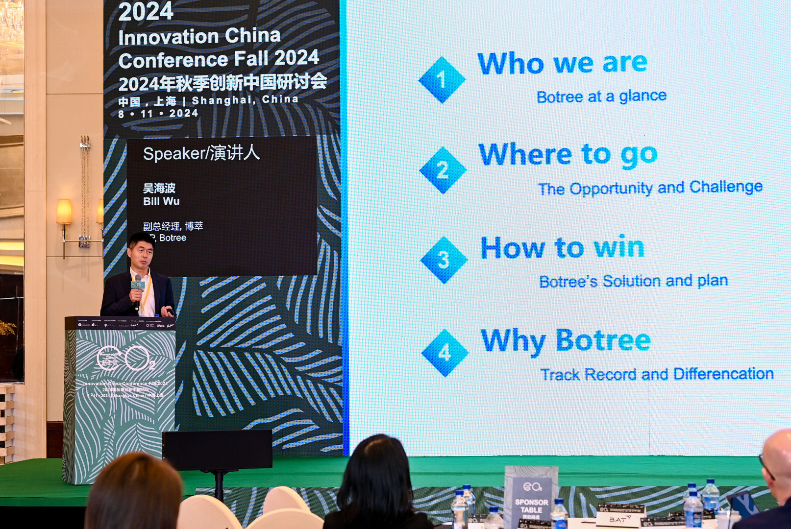 Bill Wu, VP of Botree pitching